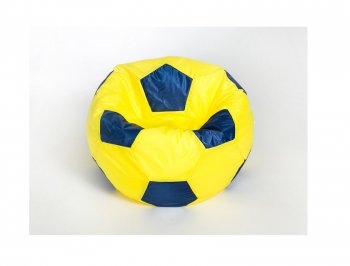 Кресло-мешок Мяч малый желто-синее в Муравленко - muravlenko.mebel-74.com | фото
