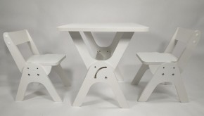 Детский растущий стол-парта и два стула Я САМ "Умка-Дуо" (Белый) в Муравленко - muravlenko.mebel-74.com | фото