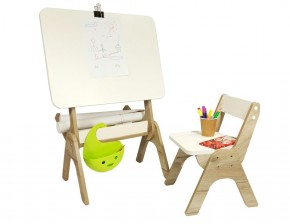Детский растущий стол-парта и стул Я САМ "Умка" (Дуб/Серый) в Муравленко - muravlenko.mebel-74.com | фото