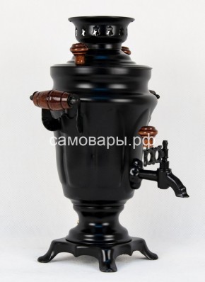 Электрический самовар "Черный Русский" матовый тюльпан на 1,5 литра. Ограниченная серия. в Муравленко - muravlenko.mebel-74.com | фото