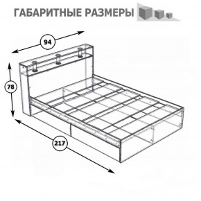 Камелия Кровать 0900, цвет белый, ШхГхВ 93,5х217х78,2 см., сп.м. 900х2000 мм., без матраса, основание есть в Муравленко - muravlenko.mebel-74.com | фото