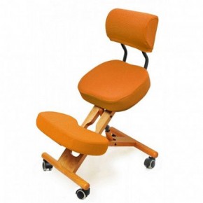 Коленный стул со спинкой Smartstool KW02В + Чехлы в Муравленко - muravlenko.mebel-74.com | фото