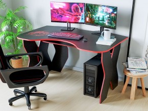 Компьютерный стол КЛ №9.0 (Черный/Красный) в Муравленко - muravlenko.mebel-74.com | фото