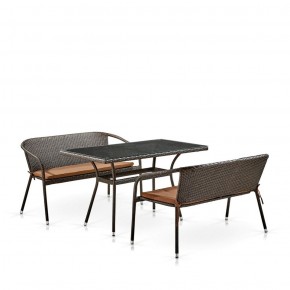 Комплект мебели из иск. ротанга T286A/S139A-W53 Brown в Муравленко - muravlenko.mebel-74.com | фото