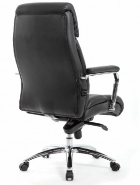 Кресло BRABIX PREMIUM "Phaeton EX-502" (кожа с компаньоном, хром, черное) 530882 в Муравленко - muravlenko.mebel-74.com | фото