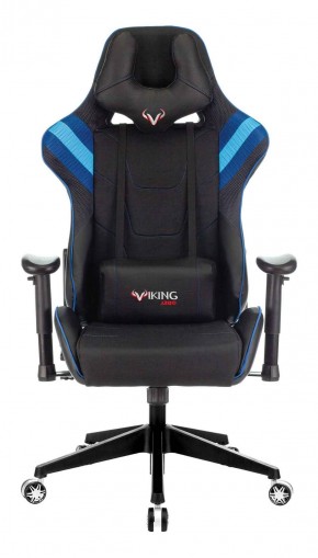 Кресло игровое Бюрократ VIKING 4 AERO BLUE черный/синий в Муравленко - muravlenko.mebel-74.com | фото