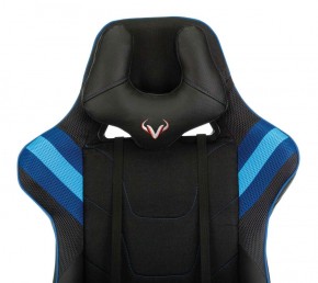 Кресло игровое Бюрократ VIKING 4 AERO BLUE черный/синий в Муравленко - muravlenko.mebel-74.com | фото