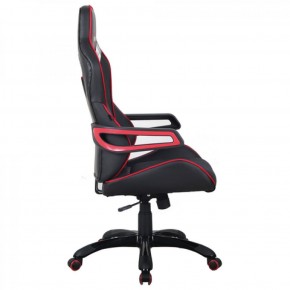 Кресло компьютерное BRABIX Nitro GM-001 (ткань/экокожа) черное, вставки красные (531816) в Муравленко - muravlenko.mebel-74.com | фото