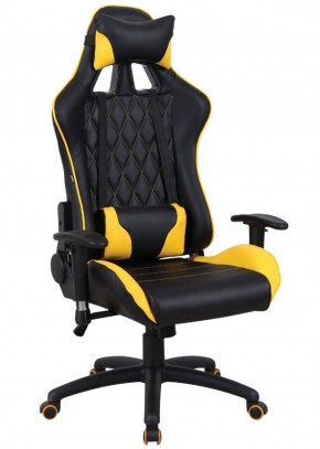 Кресло компьютерное BRABIX "GT Master GM-110" (черное/желтое) 531927 в Муравленко - muravlenko.mebel-74.com | фото