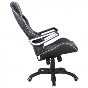 Кресло компьютерное BRABIX Techno Pro GM-003 (экокожа черное/серое, вставки серые) 531814 в Муравленко - muravlenko.mebel-74.com | фото