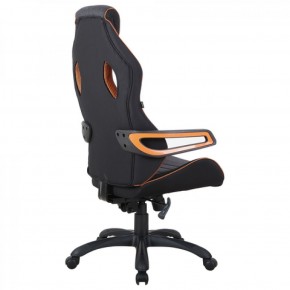 Кресло компьютерное BRABIX Techno Pro GM-003 (ткань черное/серое, вставки оранжевые) 531813 в Муравленко - muravlenko.mebel-74.com | фото