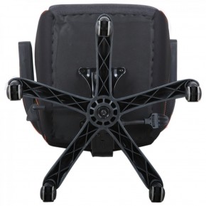 Кресло компьютерное BRABIX Techno Pro GM-003 (ткань черное/серое, вставки оранжевые) 531813 в Муравленко - muravlenko.mebel-74.com | фото