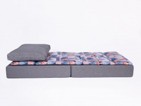 Кресло-кровать бескаркасное Харви (коричневый-геометрия браун) в Муравленко - muravlenko.mebel-74.com | фото