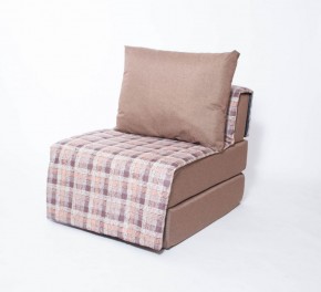 Кресло-кровать бескаркасное Харви (коричневый-квадро беж) в Муравленко - muravlenko.mebel-74.com | фото