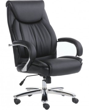 Кресло офисное BRABIX PREMIUM "Advance EX-575" (хром, экокожа, черное) 531825 в Муравленко - muravlenko.mebel-74.com | фото