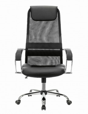 Кресло офисное BRABIX PREMIUM "Stalker EX-608 CH" (хром, ткань-сетка/кожзам, черное) 532091 в Муравленко - muravlenko.mebel-74.com | фото