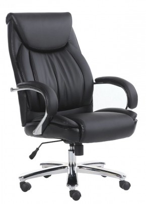 Кресло офисное BRABIX "Advance EX-575" (хром/экокожа/черное) 531825 в Муравленко - muravlenko.mebel-74.com | фото
