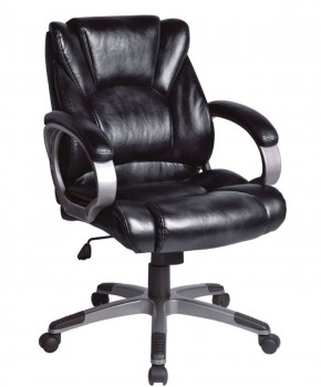 Кресло офисное BRABIX "Eldorado EX-504", экокожа, черное, 530874 в Муравленко - muravlenko.mebel-74.com | фото