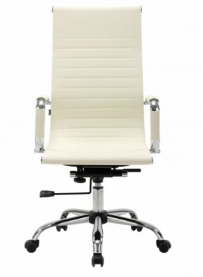 Кресло офисное BRABIX "Energy EX-509" (экокожа, хром, бежевое) 531166 в Муравленко - muravlenko.mebel-74.com | фото