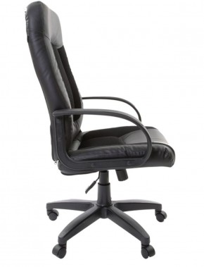 Кресло офисное BRABIX "Strike EX-525" (экокожа черная, ткань черная) 531381 в Муравленко - muravlenko.mebel-74.com | фото