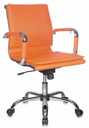 Кресло руководителя Бюрократ CH-993-LOW/ORANGE оранжевый в Муравленко - muravlenko.mebel-74.com | фото