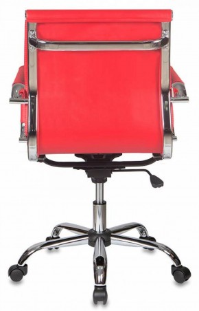 Кресло руководителя Бюрократ CH-993-LOW/RED красный в Муравленко - muravlenko.mebel-74.com | фото