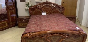 Кровать 2-х спальная 1400*2000 Роза, без основания (01.114) орех в Муравленко - muravlenko.mebel-74.com | фото