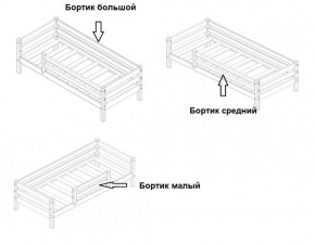 Кровать 2-х ярусная Сонечка с бортиками (лестница наклонная) в Муравленко - muravlenko.mebel-74.com | фото