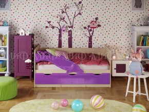 ДЕЛЬФИН-1 Кровать 1800 (Фиолетовый металлик) в Муравленко - muravlenko.mebel-74.com | фото