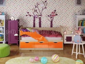 ДЕЛЬФИН-1 Кровать 1800 (Оранжевый металлик) в Муравленко - muravlenko.mebel-74.com | фото