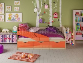 ДЕЛЬФИН Кровать 1800 (Оранжевый металлик) в Муравленко - muravlenko.mebel-74.com | фото