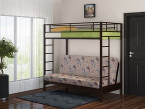 Кровать двухъярусная с диваном "Мадлен" (Коричневый/Бежевый) в Муравленко - muravlenko.mebel-74.com | фото