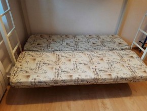 Кровать двухъярусная с диваном "Мадлен" (Серый/Фиолетовый) в Муравленко - muravlenko.mebel-74.com | фото