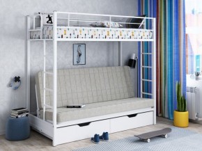 Кровать двухъярусная с диваном "Мадлен-ЯЯ" с ящиками в Муравленко - muravlenko.mebel-74.com | фото