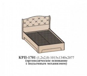 Кровать ЭЙМИ с подъемным механизмом КРП-1701 (1200х2000) Венге/патина серебро в Муравленко - muravlenko.mebel-74.com | фото