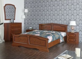 ЕЛЕНА Кровать из массива 800 (Орех) в Муравленко - muravlenko.mebel-74.com | фото