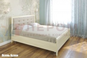 Кровать КР-2034 с мягким изголовьем в Муравленко - muravlenko.mebel-74.com | фото