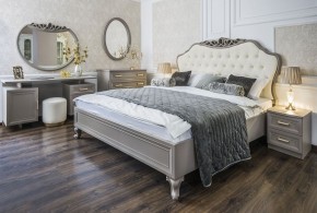 Кровать Мокко 1800 с мягким изголовьем + основание (серый камень) в Муравленко - muravlenko.mebel-74.com | фото