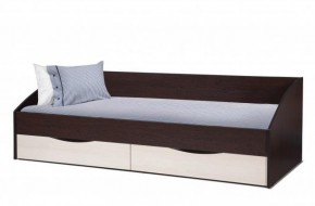 Кровать одинарная "Фея - 3" симметричная New (2000Х900) венге/вудлайн кремовый в Муравленко - muravlenko.mebel-74.com | фото