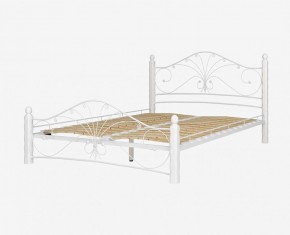 Кровать "Фортуна 1" КМД 2.01 Белая (1600*2000) (ножки-белые) с коваными элементами в Муравленко - muravlenko.mebel-74.com | фото