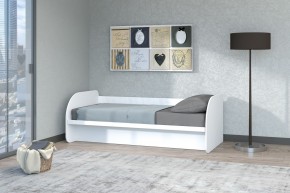 Кровать Сказка с ПМ 900 (Белый текстурный) в Муравленко - muravlenko.mebel-74.com | фото