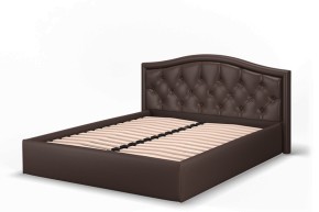 Кровать Стелла 1400*2000 + ПМ (Лесмо brown) коричневый в Муравленко - muravlenko.mebel-74.com | фото