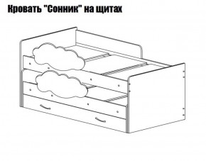 Кровать выкатная Соник (800*1900) в Муравленко - muravlenko.mebel-74.com | фото