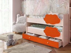 Кровать выкатная Соник на щитах (800*1600) с бортиком + ящик в Муравленко - muravlenko.mebel-74.com | фото