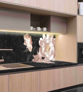 Кухонный фартук со столешницей (А-05) в едином стиле (3050 мм) в Муравленко - muravlenko.mebel-74.com | фото
