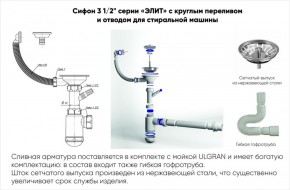 Мойка кухонная ULGRAN U-101 (500) в Муравленко - muravlenko.mebel-74.com | фото