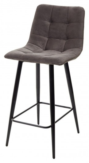Полубарный стул CHILLI-QB графит #14, велюр / черный каркас (H=66cm) М-City в Муравленко - muravlenko.mebel-74.com | фото
