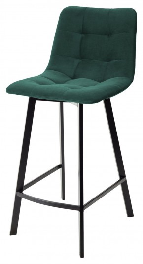Полубарный стул CHILLI-QB SQUARE зеленый #19, велюр / черный каркас (H=66cm) М-City в Муравленко - muravlenko.mebel-74.com | фото