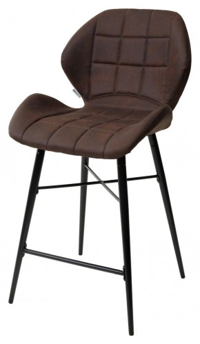 Полубарный стул MARCEL COWBOY-#800 темно-коричневый (H=65cm), ткань микрофибра М-City в Муравленко - muravlenko.mebel-74.com | фото