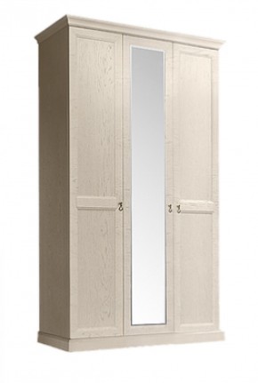 Шкаф 3-х дверный (с зеркалом) для платья и белья Венеция дуб седан (ВНШ1/3) в Муравленко - muravlenko.mebel-74.com | фото